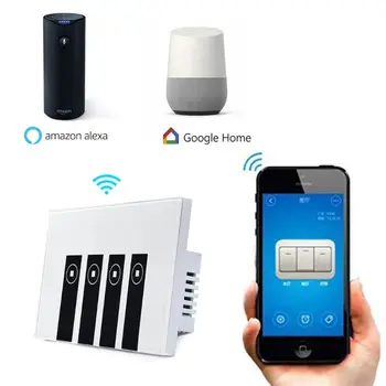 WiFi Light Switch Timing Voice Smart Phone APP Remote Control Touch Plate Switch
WiFi Light Switch Timing Voice Smart Phone APP Remote Control Touch Plate Switch