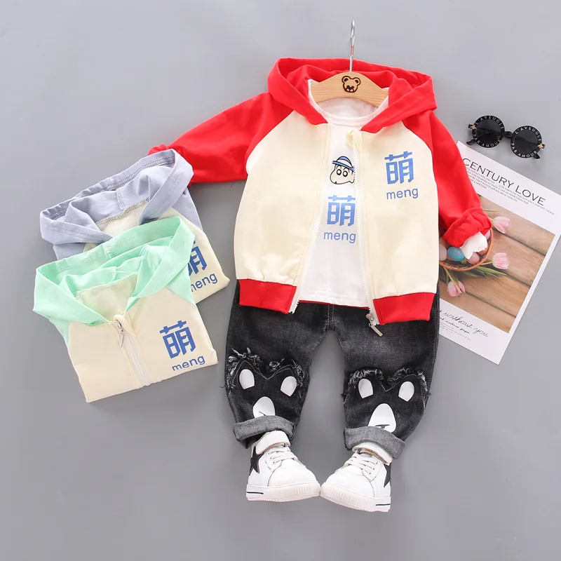 Korean-style Cartoon Set 2019 New Style Autumn Clothing Children Adorable Baby Zipper Hoodie Three-piece Set BOY'S out Clothes
Korean-style Cartoon Set 2019 New Style Autumn Clothing Children Adorable Baby Zipper Hoodie Three-piece Set BOY'S out Clothes