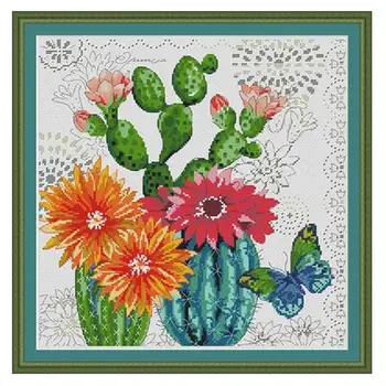 Cactus flower Patterns Counted Cross Stitch 11CT 14CT 18CT DIY Chinese Cross Stitch Kits Embroidery Needlework Sets
Cactus flower Patterns Counted Cross Stitch 11CT 14CT 18CT DIY Chinese Cross Stitch Kits Embroidery Needlework Sets