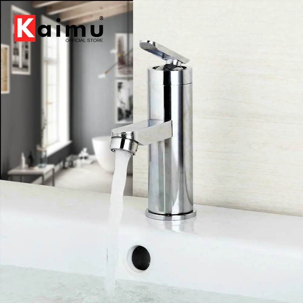 KAIMU Stainless Steel Bathroon Basin Faucet Wash Sink Mixer Tap Hot & Cold Chrome Polished Deck Mounted Water Mixer Faucet
KAIMU Stainless Steel Bathroon Basin Faucet Wash Sink Mixer Tap Hot & Cold Chrome Polished Deck Mounted Water Mixer Faucet