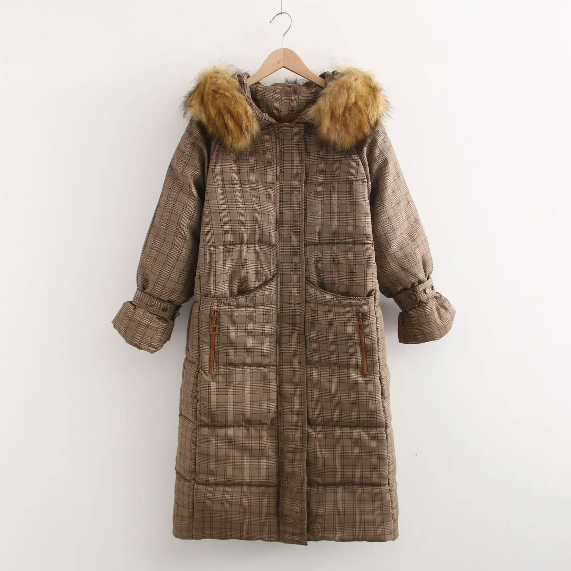 X0008-Korean-style WOMEN'S Wear 2019 Autumn And Winter New Style Beam Sleeve Fur Collar Hooded Zipper Pocket Pattern Cotton-padd
X0008-Korean-style WOMEN'S Wear 2019 Autumn And Winter New Style Beam Sleeve Fur Collar Hooded Zipper Pocket Pattern Cotton-padd