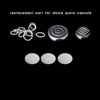 Filter Mesh cover rubber rings part Compatible With Dolce Gusto Food Grade Stainless Steel Refillable Capsules DIY Coffee Maker
Filter Mesh cover rubber rings part Compatible With Dolce Gusto Food Grade Stainless Steel Refillable Capsules DIY Coffee Maker