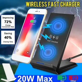 20W Fast Wireless Charger For Samsung Galaxy S10 S20 S9 Note 10 9 USB Qi Charging Pad for iPhone 11 Pro XS Max XR X 8 Plus
20W Fast Wireless Charger For Samsung Galaxy S10 S20 S9 Note 10 9 USB Qi Charging Pad for iPhone 11 Pro XS Max XR X 8 Plus