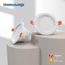 Intellithings Tuya Zigbee LED Downlight RGBCW Recessed Ceiling Lamp Alexa Google Home Control Work with Homekit via ZMHK-01 Hub
Intellithings Tuya Zigbee LED Downlight RGBCW Recessed Ceiling Lamp Alexa Google Home Control Work with Homekit via ZMHK-01 Hub