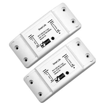 Smart Light Switch DIY WiFi Wireless Remote Control Universal Breaker Timer Smart Life APP Works with Alexa Google Home 2 PCs
Smart Light Switch DIY WiFi Wireless Remote Control Universal Breaker Timer Smart Life APP Works with Alexa Google Home 2 PCs