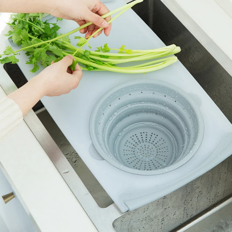 3 In 1 Multi-Function Chopping Board Detachable Folding Silicone Drain Basket Sink Vegetable Meat Cutting Board Kitchen Tools
3 In 1 Multi-Function Chopping Board Detachable Folding Silicone Drain Basket Sink Vegetable Meat Cutting Board Kitchen Tools