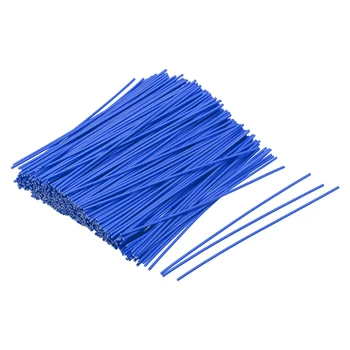 

uxcell Metallic Twist Ties 100mmx1.3mm Plastic Blue Cable Cord Ties 500pcs