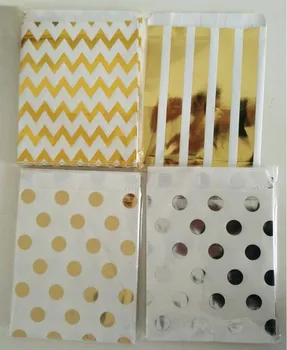 Free Shipping 1000pcs Birthday Sweet Bags Metallic Gold/Silver Chevron Striped Dot Cake Favors Party Gift Counter Paper Bags 
Free Shipping 1000pcs Birthday Sweet Bags Metallic Gold/Silver Chevron Striped Dot Cake Favors Party Gift Counter Paper Bags