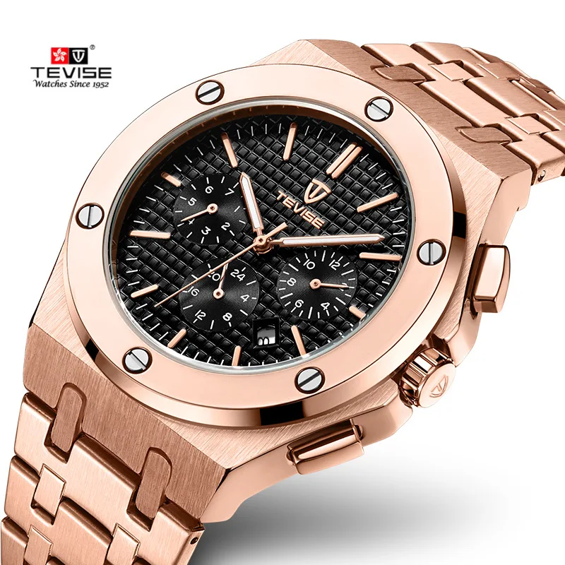 

Switzerland TEVISE Twiss 2019 New Style Hot Selling Watch Men Analog Watch Multi-functional Online Celebrity Waterproof Watch