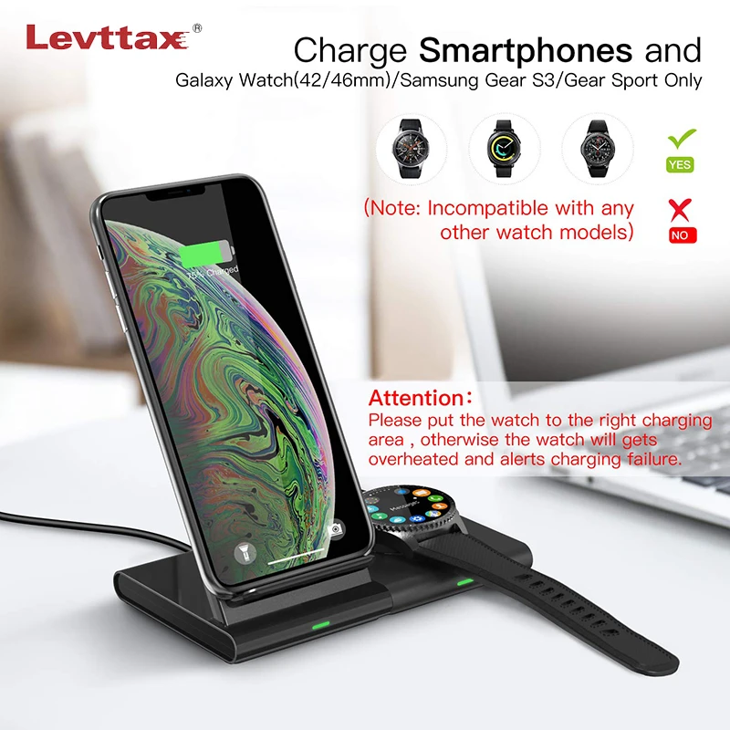 2 in 1 Wireless Charger Stand For Samsung S10 S9 S8 Note 10 9 Fast Qi Charging For Samsung Watch active Buds Gear S2 S3 S4 Sport
2 in 1 Wireless Charger Stand For Samsung S10 S9 S8 Note 10 9 Fast Qi Charging For Samsung Watch active Buds Gear S2 S3 S4 Sport