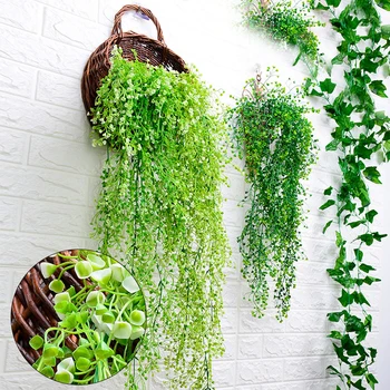 1 string Artificial Plant Vines Wall Hanging Simulation Rattan Leaves Branches Green Plant Ivy Leaf Home Wedding Decoration
1 string Artificial Plant Vines Wall Hanging Simulation Rattan Leaves Branches Green Plant Ivy Leaf Home Wedding Decoration