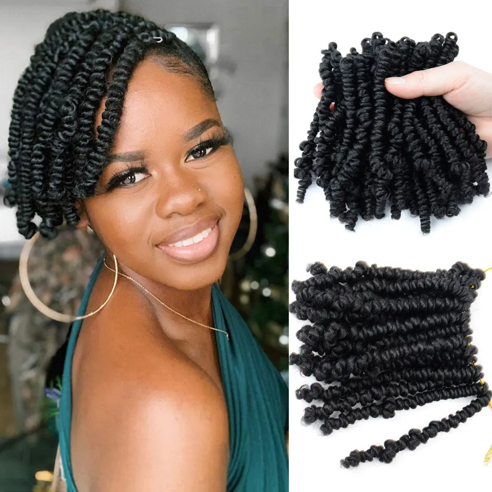Bob Spring Twist Hair 6 inch Pre-twisted kids Crochet Hair Spring Twists Crochet Braids Synthetic Braiding Hair Extensions
Bob Spring Twist Hair 6 inch Pre-twisted kids Crochet Hair Spring Twists Crochet Braids Synthetic Braiding Hair Extensions