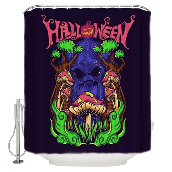 Halloween Mushroom Horror Ghost Extra Long Fabric Bath Shower Curtains Mildew-resistant Bathroom Decor with Hooks
Halloween Mushroom Horror Ghost Extra Long Fabric Bath Shower Curtains Mildew-resistant Bathroom Decor with Hooks