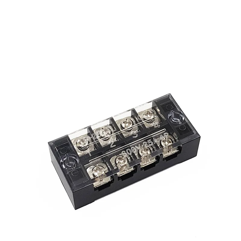 Cascading Two-Terminal Block TB-2504 4-Bit 25A Distribution Box Terminal Block Connector Terminal Block
Cascading Two-Terminal Block TB-2504 4-Bit 25A Distribution Box Terminal Block Connector Terminal Block