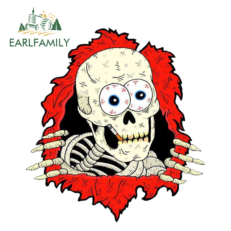 EARLFAMILY 13cm x 11.98cm Funny Car Styling Horror Smoking Skeleton Motorcycle Window Decal Car Stickers Vinyl Car Accessories
EARLFAMILY 13cm x 11.98cm Funny Car Styling Horror Smoking Skeleton Motorcycle Window Decal Car Stickers Vinyl Car Accessories
