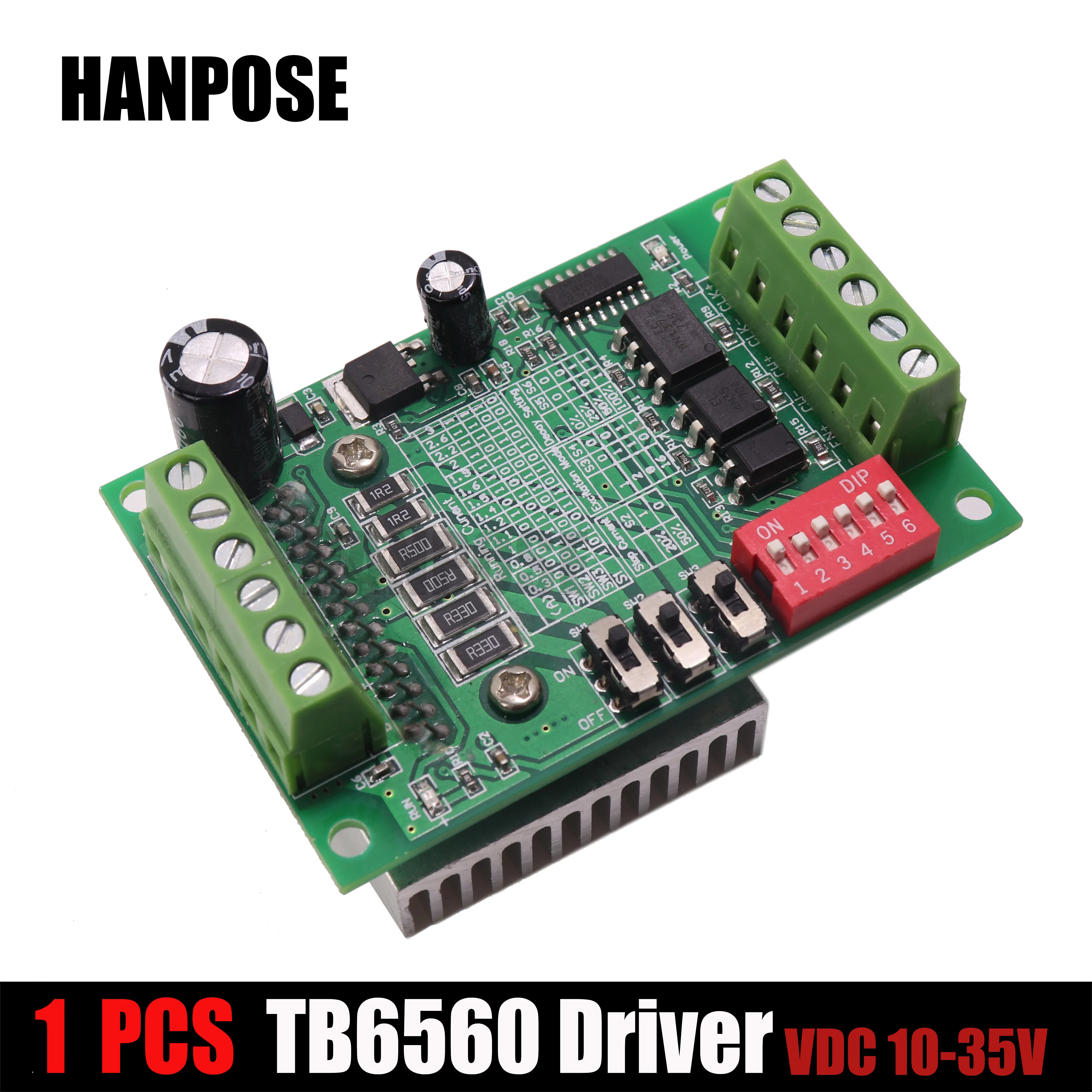 3.0A 35VDC TB6560 Stepper Motor Driver Segments Upgraded Version for CNC Router 3D
3.0A 35VDC TB6560 Stepper Motor Driver Segments Upgraded Version for CNC Router 3D