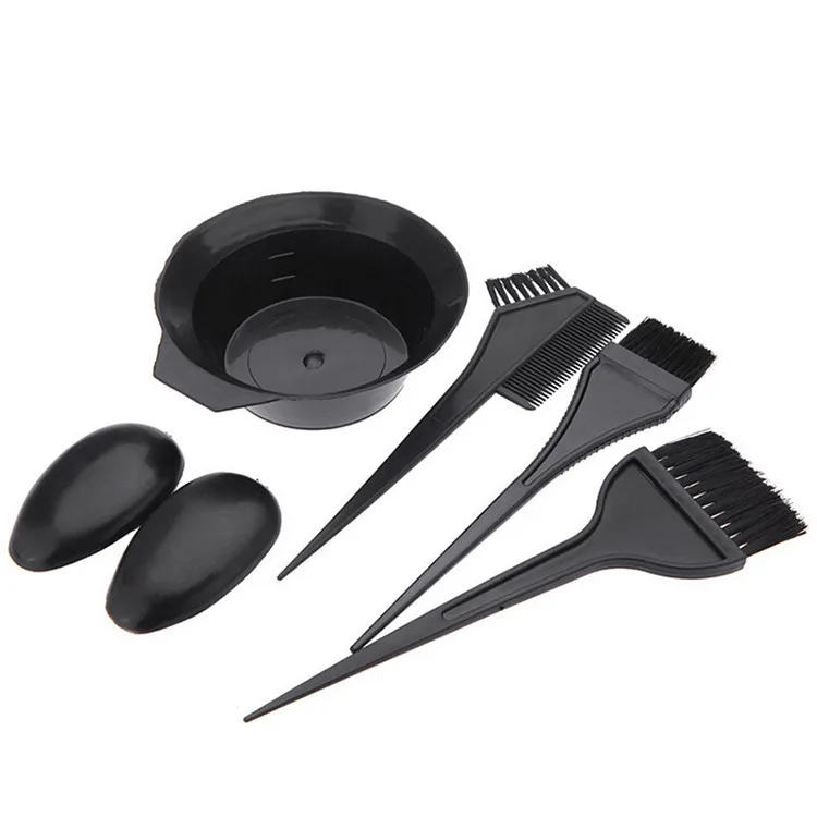 Description Picture 2 of item5pcs/set Hairdressing Coloring Brushes Bowl Combo Salon Hair Color Dye Tint DIY Tool Set Kit  Hair Coloring Tools