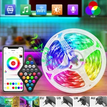 Led Strip Lights 5050 RGB WiFi Led Luces Phone APP Control 5M-30M Colors Tape Diode Flexible Holiday Party Bedroom Decor Adapter
Led Strip Lights 5050 RGB WiFi Led Luces Phone APP Control 5M-30M Colors Tape Diode Flexible Holiday Party Bedroom Decor Adapter