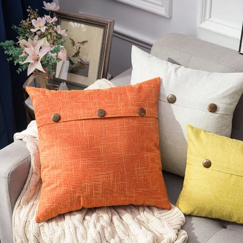 Linen Throw Pillow Covers Soft Cushion Case With Button Vintage Pillowcase For Home Sofa Bed
Linen Throw Pillow Covers Soft Cushion Case With Button Vintage Pillowcase For Home Sofa Bed