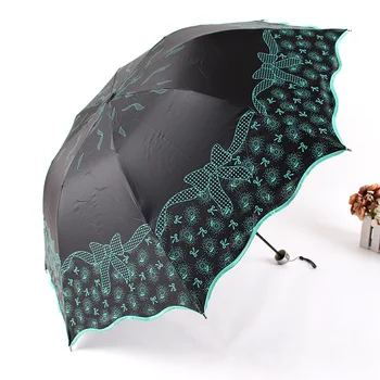 Flower Three-folding Umbrella Umbrella For Portable Folding Rainy Umbrellas Wind Resistant Black Coating Anti-UV Umbrella
Flower Three-folding Umbrella Umbrella For Portable Folding Rainy Umbrellas Wind Resistant Black Coating Anti-UV Umbrella