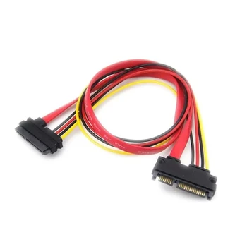 30cm 50cm 22Pin SATA Cable Male to Female 7+15 Pin Serial ATA SATA Data Power Combo Extension Cable Connector Conterver
30cm 50cm 22Pin SATA Cable Male to Female 7+15 Pin Serial ATA SATA Data Power Combo Extension Cable Connector Conterver