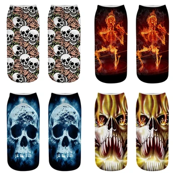 Skeleton Ghost 3D Print Personality Cotton Socks Women Short Socks Female Harajuku Summer Ankle Socks
Skeleton Ghost 3D Print Personality Cotton Socks Women Short Socks Female Harajuku Summer Ankle Socks