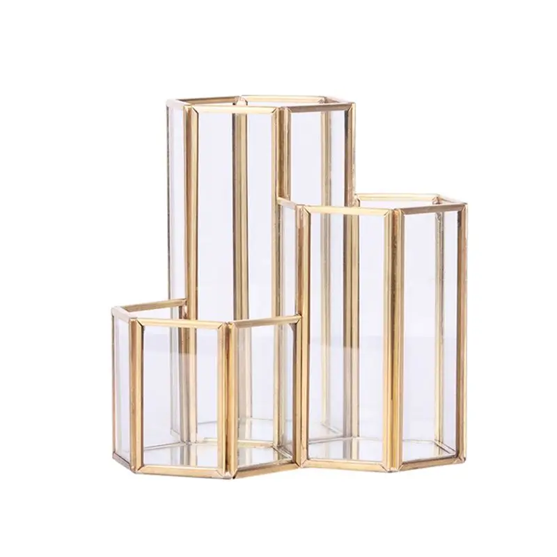 Hollow Three Hexagons Pen Holder Makeup Brushes Vase Storage Box With Nordic Style Home Office Desk Container Tool
Hollow Three Hexagons Pen Holder Makeup Brushes Vase Storage Box With Nordic Style Home Office Desk Container Tool