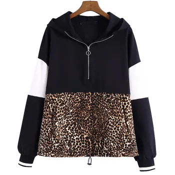 Women Leopard Hooded Sweatshirts Animal Pattern Patchwork Pockets Drawstring Tie Pullovers Female Casual Chic Tops HA165
Women Leopard Hooded Sweatshirts Animal Pattern Patchwork Pockets Drawstring Tie Pullovers Female Casual Chic Tops HA165