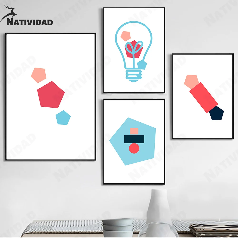 Abstract Modern Light Bulb Picture Poster Nordic Candy Geometric Canvas Painting Home Decoration Wall Retro Minimalist Art Poste
Abstract Modern Light Bulb Picture Poster Nordic Candy Geometric Canvas Painting Home Decoration Wall Retro Minimalist Art Poste