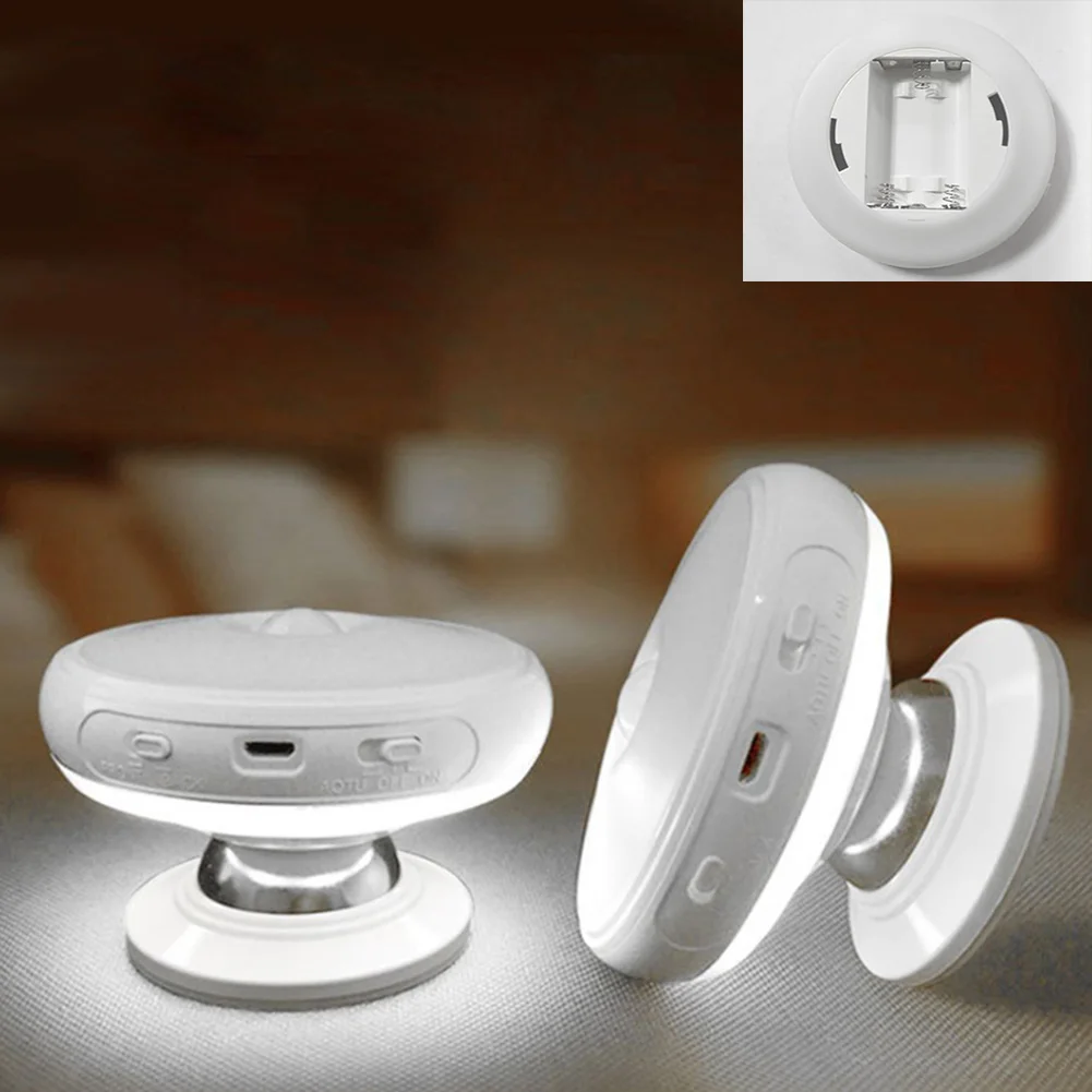 Indoor Stairs Home Decor Motion Sensor Round Kitchen 360 Degree Rotatable Night Light LED Bulb Rechargeable Battery Security
Indoor Stairs Home Decor Motion Sensor Round Kitchen 360 Degree Rotatable Night Light LED Bulb Rechargeable Battery Security
