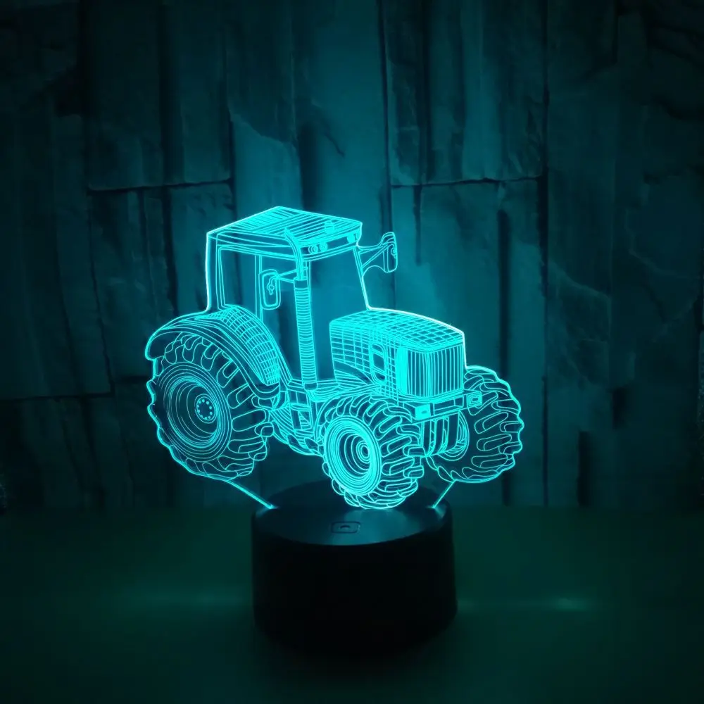 New Style Tractor 3D Night Lamp Colorful Touch Control Remote Control Creative Gifts Atmosphere Stereo 3D Small Table Lamp
New Style Tractor 3D Night Lamp Colorful Touch Control Remote Control Creative Gifts Atmosphere Stereo 3D Small Table Lamp