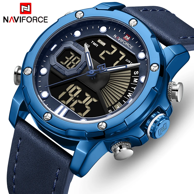 Men Watch Top Luxury Brand NAVIFORCE Fashion Sports Waterproof Men’s Watches Leather Analog Digital Male Clock Relogio Masculino
Men Watch Top Luxury Brand NAVIFORCE Fashion Sports Waterproof Men’s Watches Leather Analog Digital Male Clock Relogio Masculino