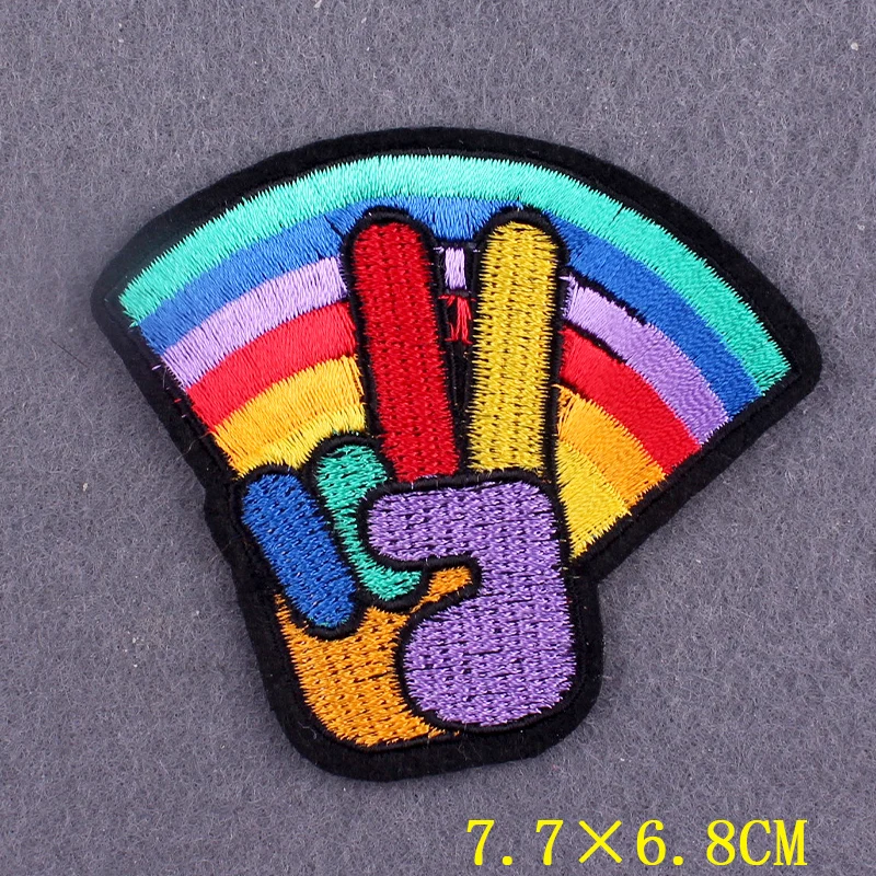 Naszywki LGBTQ+ tęczowe, termoprzylepne, haftowane - LGBT żelazko, odznaki na ubrania, plecak - Wianko - 18