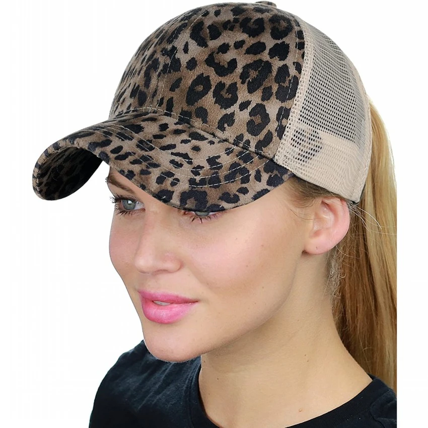 Leopard Print Baseball Cap Ponycap Messy High Bun Ponytail Adjustable Mesh Trucker Baseball Cap Hat
Leopard Print Baseball Cap Ponycap Messy High Bun Ponytail Adjustable Mesh Trucker Baseball Cap Hat
