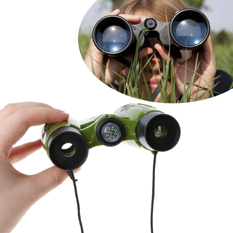 6x30mm Binoculars Telescope Folding Outdoor Travel Hiking Hunting Kids Toy Gifts Q6PD