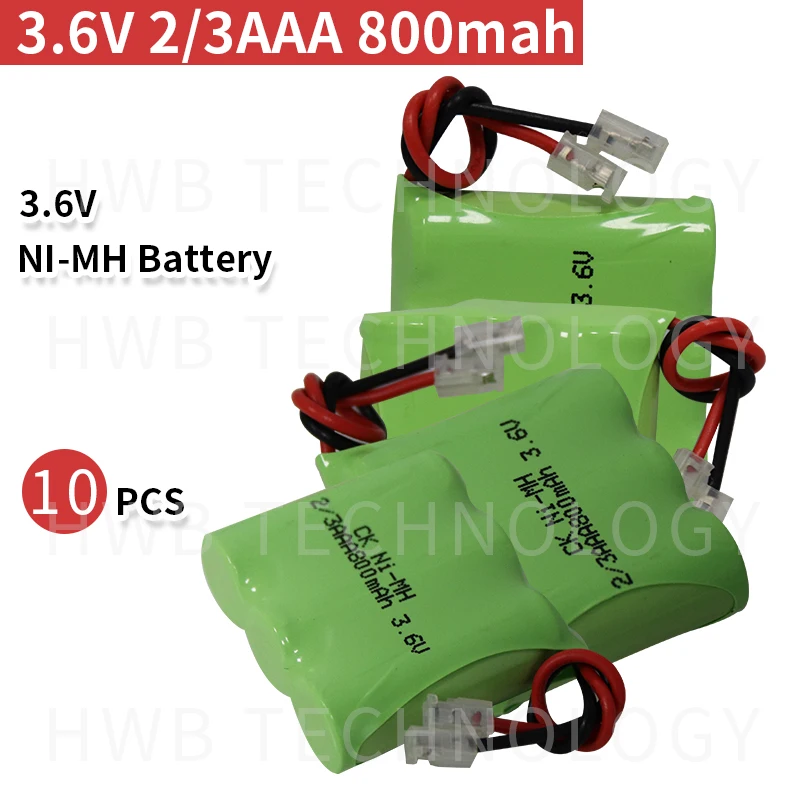 10 PCS/lot New Ni-MH 2/3AAA 3.6V 800mAh 2/3 AAA Ni-MH Rechargeable Battery Pack With Plug For Cordless Phone Free Shipping
10 PCS/lot New Ni-MH 2/3AAA 3.6V 800mAh 2/3 AAA Ni-MH Rechargeable Battery Pack With Plug For Cordless Phone Free Shipping