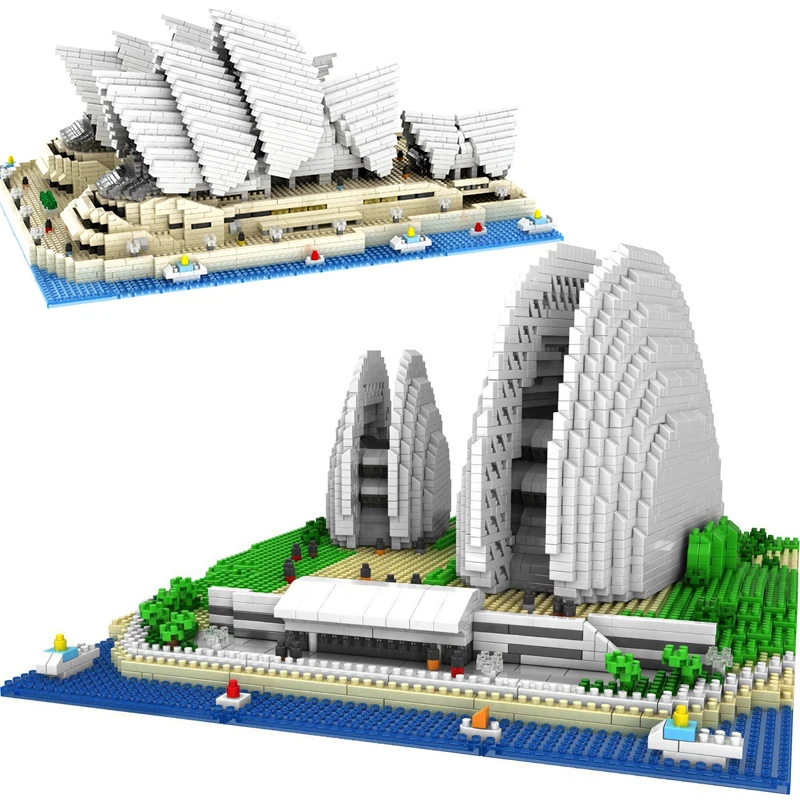 NO Compatible legoed nano architecture Sydney Opera House sets building mini blocks micro bricks toys diamond city capital moc
NO Compatible legoed nano architecture Sydney Opera House sets building mini blocks micro bricks toys diamond city capital moc