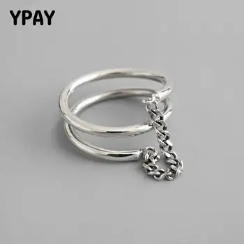 YPAY Vintage Multi-Layers Finger Rings for Women Korea 100% Real 925 Sterling Silver Chain Ring Cool Party Jewelry Gifts YMR894
YPAY Vintage Multi-Layers Finger Rings for Women Korea 100% Real 925 Sterling Silver Chain Ring Cool Party Jewelry Gifts YMR894
