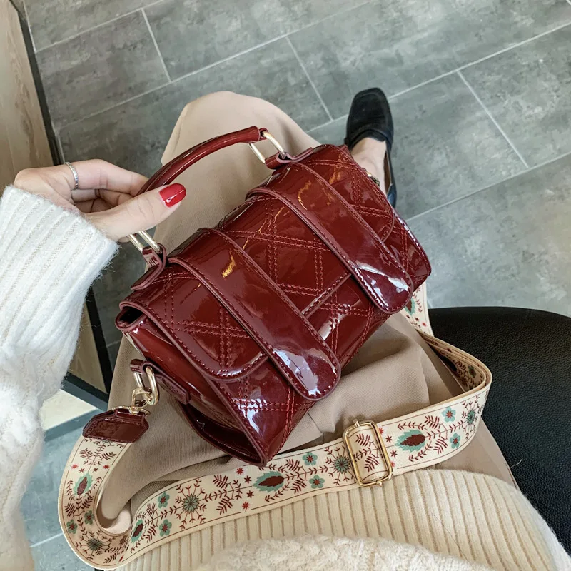 Spring Casual Textured Patent Leather WOMEN'S Bag 2020 New Style Korean-style-Style Retro Simple Versatile Shoulder Square Sling
Spring Casual Textured Patent Leather WOMEN'S Bag 2020 New Style Korean-style-Style Retro Simple Versatile Shoulder Square Sling