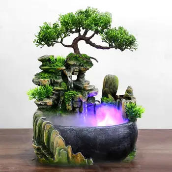 Desktop Zen Meditation Water Fountain with LED Light, Resin Fountains and Waterfalls Humidifier, Illuminated Fountain Waterfall
Desktop Zen Meditation Water Fountain with LED Light, Resin Fountains and Waterfalls Humidifier, Illuminated Fountain Waterfall