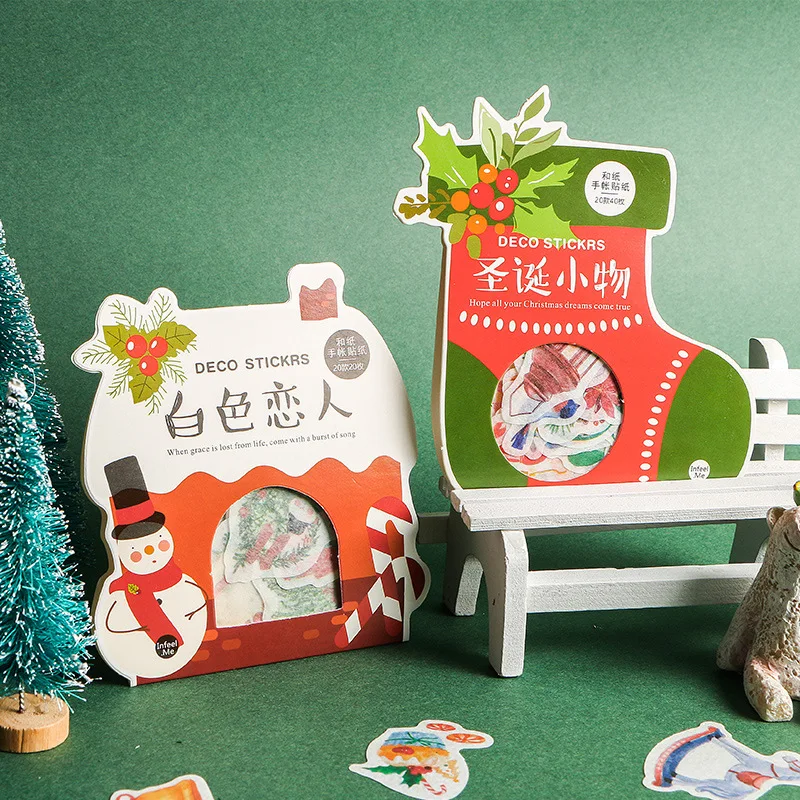 20PCS/LOT Lovely Christmas Deco Stickers 90mm*105mm 
20PCS/LOT Lovely Christmas Deco Stickers 90mm*105mm
