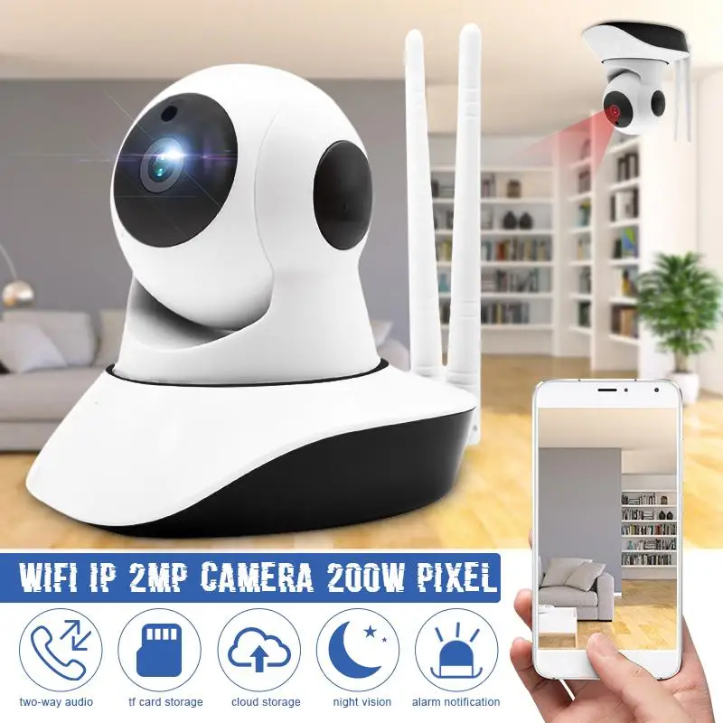 1080P HD 2MP Smart IP Camera 360 Angle Mobile View Wireless Night Vision Baby Monitor Two Way Audio Office Home Security CCTV
1080P HD 2MP Smart IP Camera 360 Angle Mobile View Wireless Night Vision Baby Monitor Two Way Audio Office Home Security CCTV