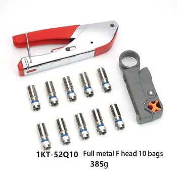 Hand Compression Crimping Tool Crushing Clamp With Wire Stripping Plier 10Pcs Clamping Connector Extrusion Equipment Kits
Hand Compression Crimping Tool Crushing Clamp With Wire Stripping Plier 10Pcs Clamping Connector Extrusion Equipment Kits