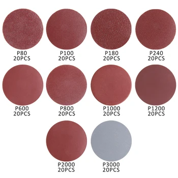 200pcs 2'' Mixed Sandpaper Tool Kit Abrasive Sanding Discs 80-3000 Grit 1/4 Shank Soft Foam Buffering Pad For Sanding Polishing
200pcs 2'' Mixed Sandpaper Tool Kit Abrasive Sanding Discs 80-3000 Grit 1/4 Shank Soft Foam Buffering Pad For Sanding Polishing