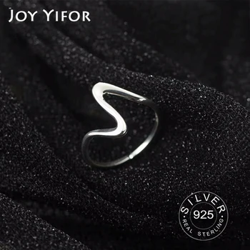 Pure 100% 925 Sterling Silver Finger Rings for Girls Ladies Simple Thin Line Curve Wave Wild Smooth Ring Jewelry 
Pure 100% 925 Sterling Silver Finger Rings for Girls Ladies Simple Thin Line Curve Wave Wild Smooth Ring Jewelry