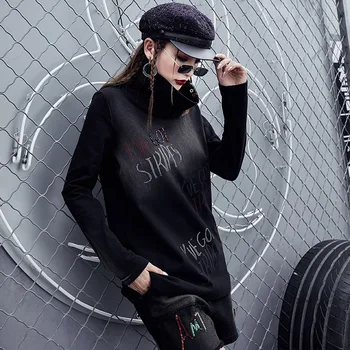 #2276Hip Hop Woman Cotton Tshirts For Women Black Long Sleeve Tee Shirt Woman Letter Streetwear Slim Tshirt Girls Spring Autumn
#2276Hip Hop Woman Cotton Tshirts For Women Black Long Sleeve Tee Shirt Woman Letter Streetwear Slim Tshirt Girls Spring Autumn