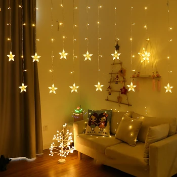138 stars LED string lights flashing garland battery-powered Christmas lights holiday party wedding decoration fairy lights
138 stars LED string lights flashing garland battery-powered Christmas lights holiday party wedding decoration fairy lights