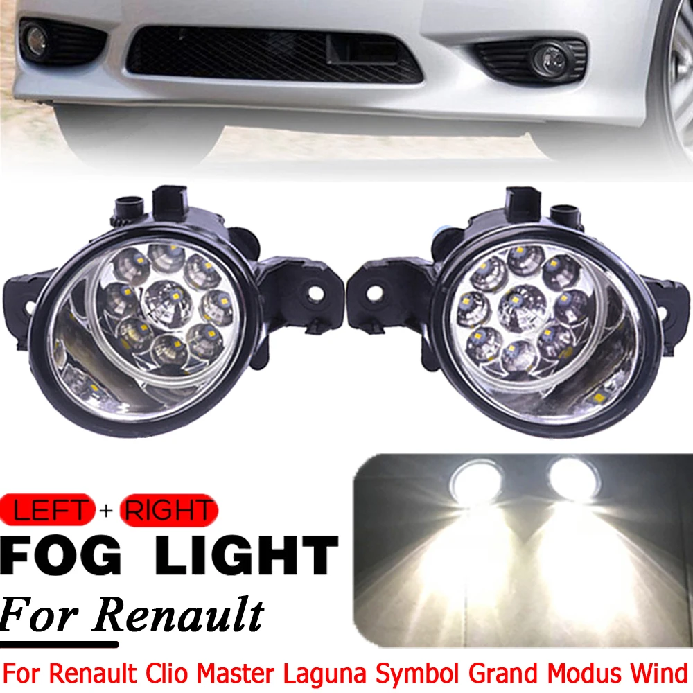 2 X Car Styling LED Fog Light 12V 9W DRL Daytime Running Lamp For Renault Clio Master Laguna Symbol Grand Modus Wind 1998-2015
2 X Car Styling LED Fog Light 12V 9W DRL Daytime Running Lamp For Renault Clio Master Laguna Symbol Grand Modus Wind 1998-2015