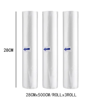 3 Rolls/Lot Kitchen Food Vacuum Bag Storage Bags For Vacuum Sealer Sealing Vacuum Packer Bags 12/15/20/25/28cm*500cm*3rolls
3 Rolls/Lot Kitchen Food Vacuum Bag Storage Bags For Vacuum Sealer Sealing Vacuum Packer Bags 12/15/20/25/28cm*500cm*3rolls