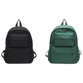 2pcs Ladies Travel Nylon Waterproof Backpack Teen Schoolbag Casual Campus Style Backpack - black & green
2pcs Ladies Travel Nylon Waterproof Backpack Teen Schoolbag Casual Campus Style Backpack - black & green
